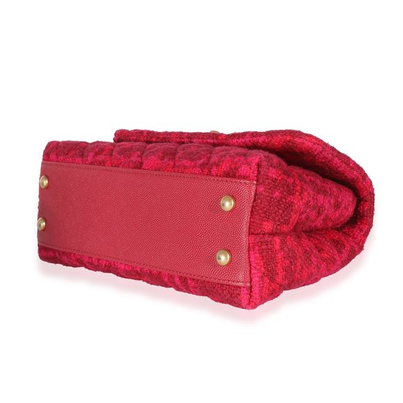 Chanel Pink Boucle Tweed Small Coco Top Handle - Picture 8 of 8